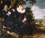 Frans Hals Marriage Portrait of Isaac Massa en Beatrix van der Laen USA oil painting artist